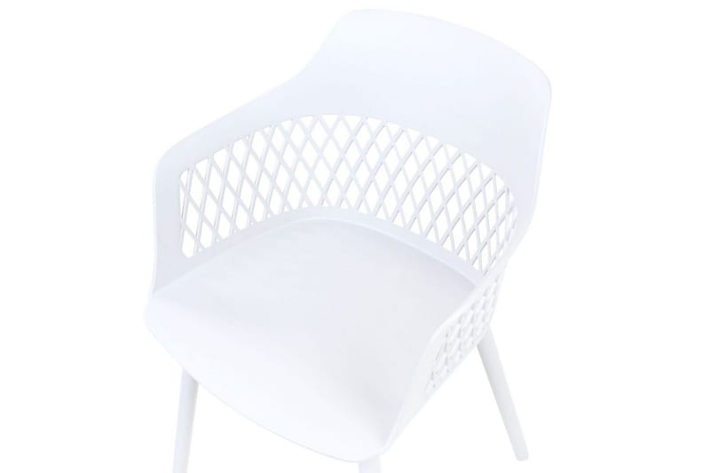 Sett med 2 spisestuestoler Almira - Hvit - Møbler - Stoler & lenestoler - Spisestuestoler & kjøkkenstoler