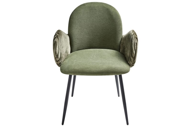 Sett med 2 spisestuestoler Amity - Grønn, svart - Møbler - Stoler & lenestoler - Spisestuestoler & kjøkkenstoler