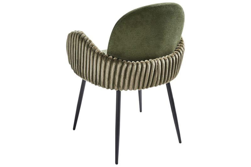 Sett med 2 spisestuestoler Amity - Grønn, svart - Møbler - Stoler & lenestoler - Spisestuestoler & kjøkkenstoler