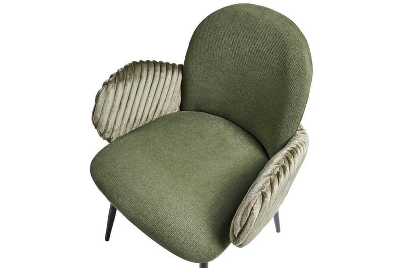 Sett med 2 spisestuestoler Amity - Grønn, svart - Møbler - Stoler & lenestoler - Spisestuestoler & kjøkkenstoler