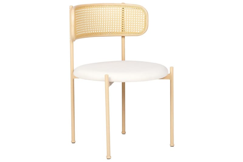 Sett med 2 spisestuestoler Andover - Lyst tre, beige - Møbler - Stoler & lenestoler - Spisestuestoler & kjøkkenstoler