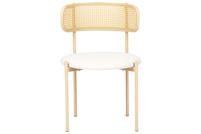 Sett med 2 spisestuestoler Andover - Lyst tre, beige - Møbler - Stoler & lenestoler - Spisestuestoler & kjøkkenstoler