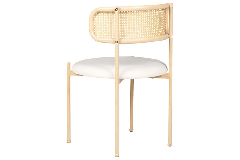 Sett med 2 spisestuestoler Andover - Lyst tre, beige - Møbler - Stoler & lenestoler - Spisestuestoler & kjøkkenstoler