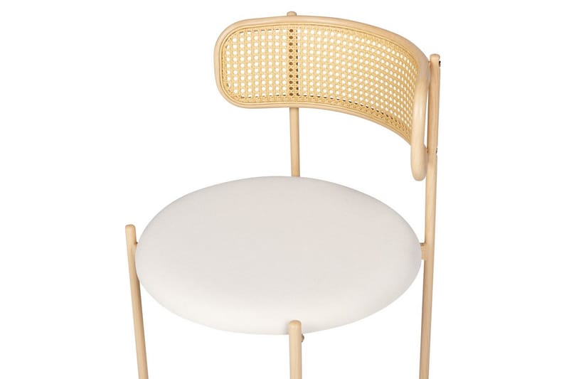 Sett med 2 spisestuestoler Andover - Lyst tre, beige - Møbler - Stoler & lenestoler - Spisestuestoler & kjøkkenstoler