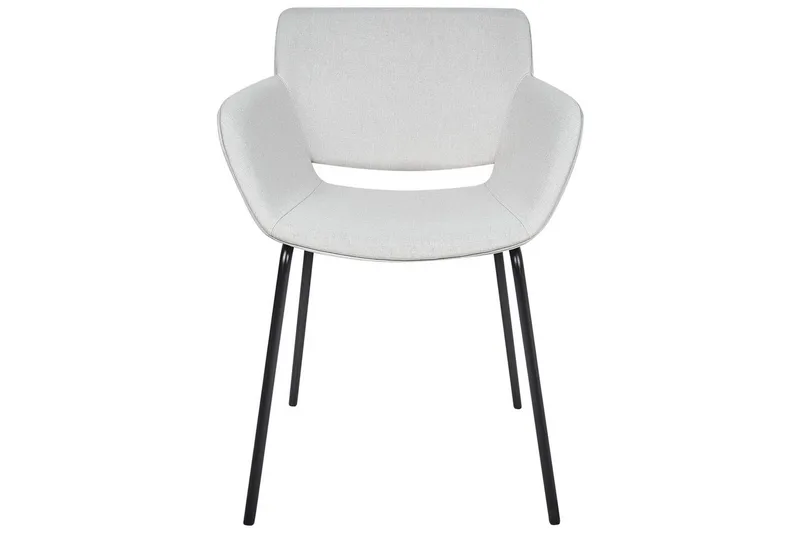 Sett med 2 spisestuestoler Axtel - Grå, svart - Møbler - Stoler & lenestoler - Spisestuestoler & kjøkkenstoler