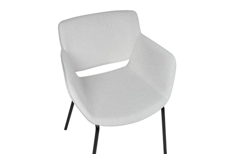 Sett med 2 spisestuestoler Axtel - Grå, svart - Møbler - Stoler & lenestoler - Spisestuestoler & kjøkkenstoler