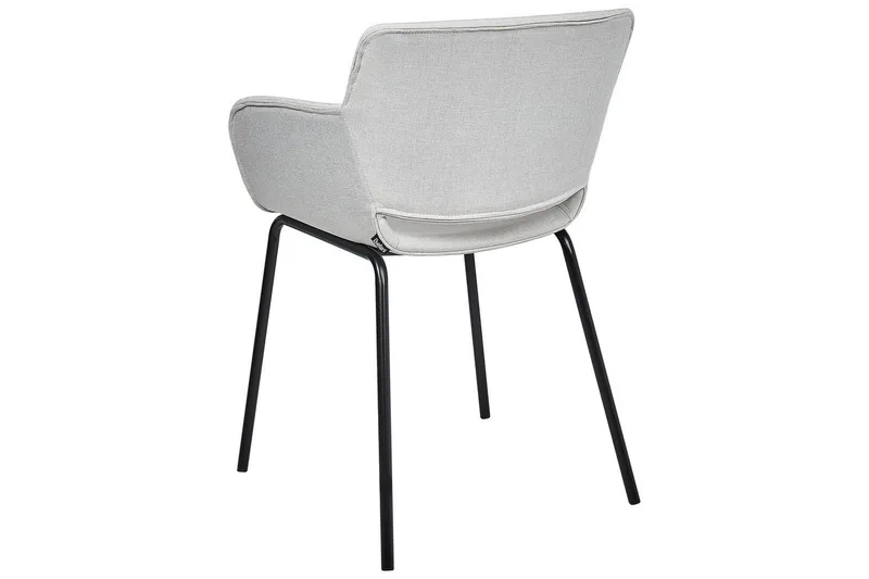 Sett med 2 spisestuestoler Axtel - Grå, svart - Møbler - Stoler & lenestoler - Spisestuestoler & kjøkkenstoler