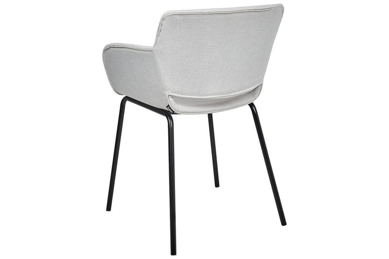 Sett med 2 spisestuestoler Axtel - Grå, svart - Møbler - Stoler & lenestoler - Spisestuestoler & kjøkkenstoler