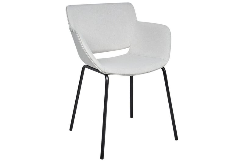 Sett med 2 spisestuestoler Axtel - Grå, svart - Møbler - Stoler & lenestoler - Spisestuestoler & kjøkkenstoler
