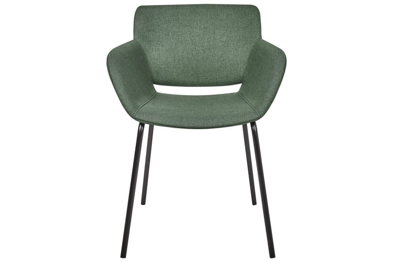 Sett med 2 spisestuestoler Axtel - Grønn, svart - Møbler - Stoler & lenestoler - Spisestuestoler & kjøkkenstoler