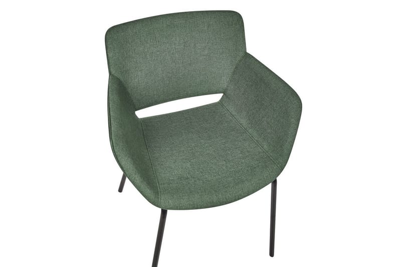 Sett med 2 spisestuestoler Axtel - Grønn, svart - Møbler - Stoler & lenestoler - Spisestuestoler & kjøkkenstoler