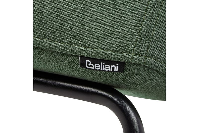 Sett med 2 spisestuestoler Belfield - Grønn, svart - Møbler - Stoler & lenestoler - Spisestuestoler & kjøkkenstoler