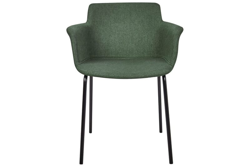 Sett med 2 spisestuestoler Belfield - Grønn, svart - Møbler - Stoler & lenestoler - Spisestuestoler & kjøkkenstoler