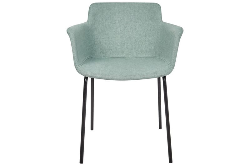 Sett med 2 spisestuestoler Belfield - Mintgrønn, Svart - Møbler - Stoler & lenestoler - Spisestuestoler & kjøkkenstoler