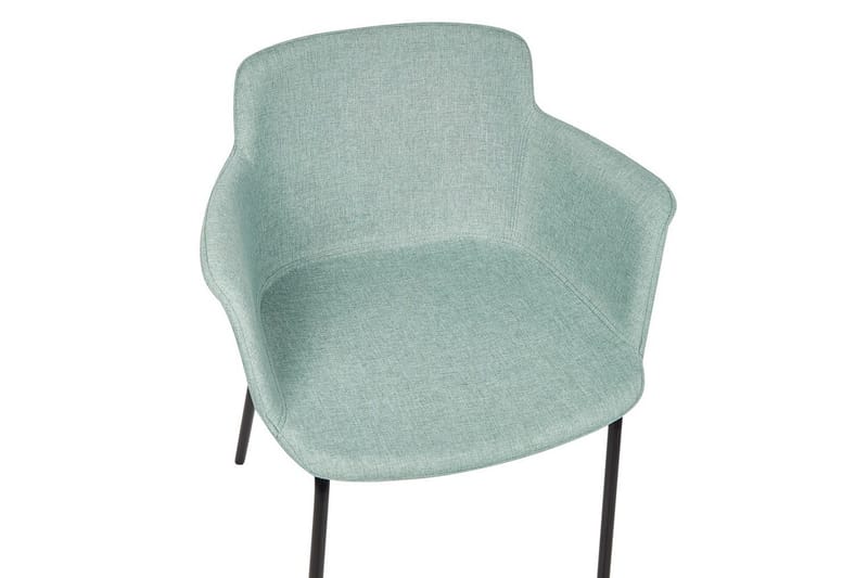 Sett med 2 spisestuestoler Belfield - Mintgrønn, Svart - Møbler - Stoler & lenestoler - Spisestuestoler & kjøkkenstoler