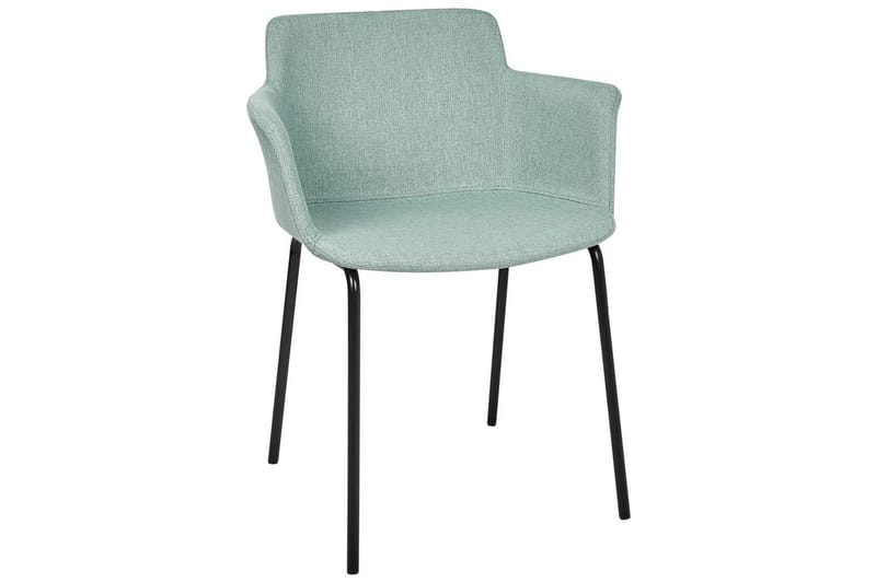 Sett med 2 spisestuestoler Belfield - Mintgrønn, Svart - Møbler - Stoler & lenestoler - Spisestuestoler & kjøkkenstoler