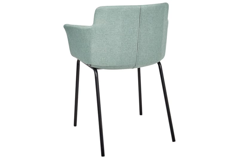 Sett med 2 spisestuestoler Belfield - Mintgrønn, Svart - Møbler - Stoler & lenestoler - Spisestuestoler & kjøkkenstoler