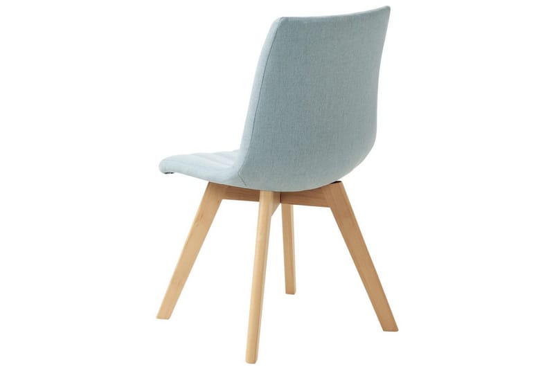 Sett med 2 spisestuestoler Calgary - Blått, lyst tre - Møbler - Stoler & lenestoler - Spisestuestoler & kjøkkenstoler