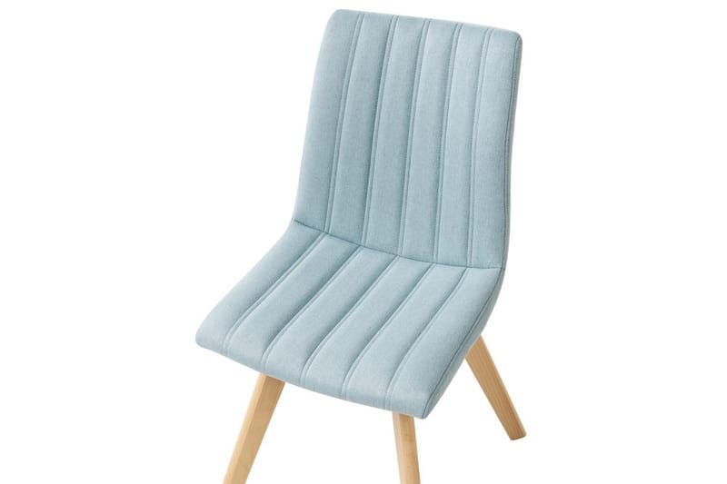 Sett med 2 spisestuestoler Calgary - Blått, lyst tre - Møbler - Stoler & lenestoler - Spisestuestoler & kjøkkenstoler