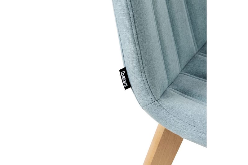 Sett med 2 spisestuestoler Calgary - Blått, lyst tre - Møbler - Stoler & lenestoler - Spisestuestoler & kjøkkenstoler