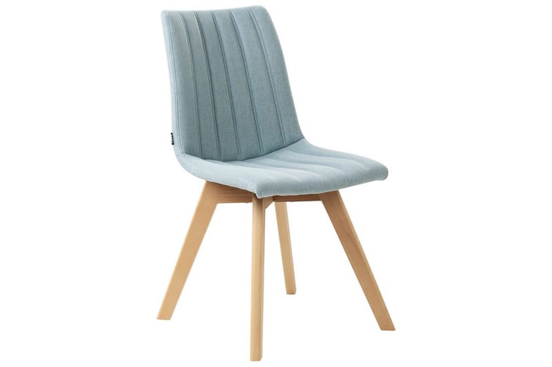 Sett med 2 spisestuestoler Calgary - Blått, lyst tre - Møbler - Stoler & lenestoler - Spisestuestoler & kjøkkenstoler