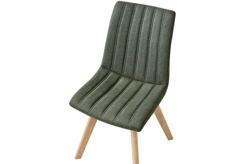 Sett med 2 spisestuestoler Calgary - Grønt, lyst treverk - Møbler - Stoler & lenestoler - Spisestuestoler & kjøkkenstoler
