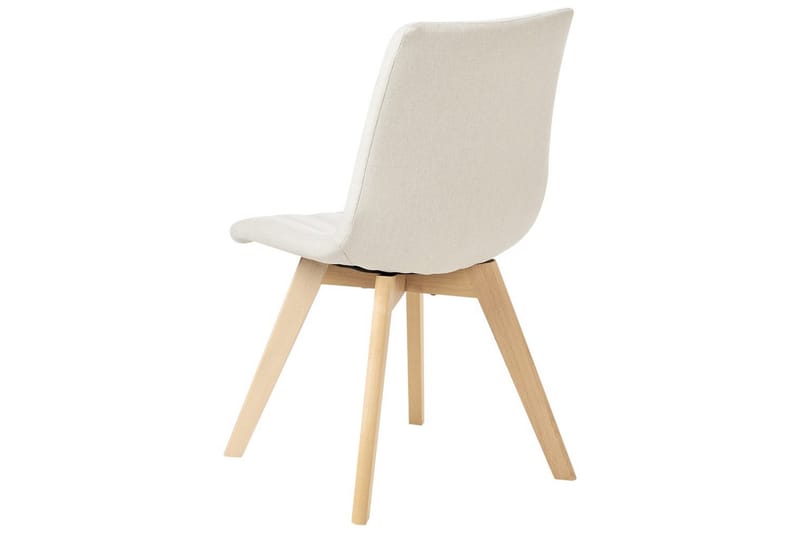 Sett med 2 spisestuestoler Calgary - Hvit, lyst tre - Møbler - Stoler & lenestoler - Spisestuestoler & kjøkkenstoler