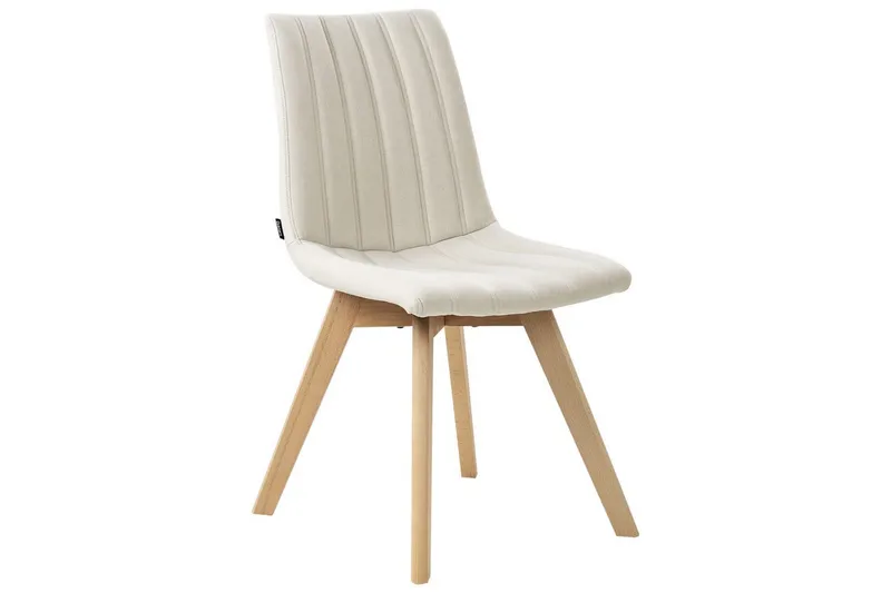 Sett med 2 spisestuestoler Calgary - Hvit, lyst tre - Møbler - Stoler & lenestoler - Spisestuestoler & kjøkkenstoler