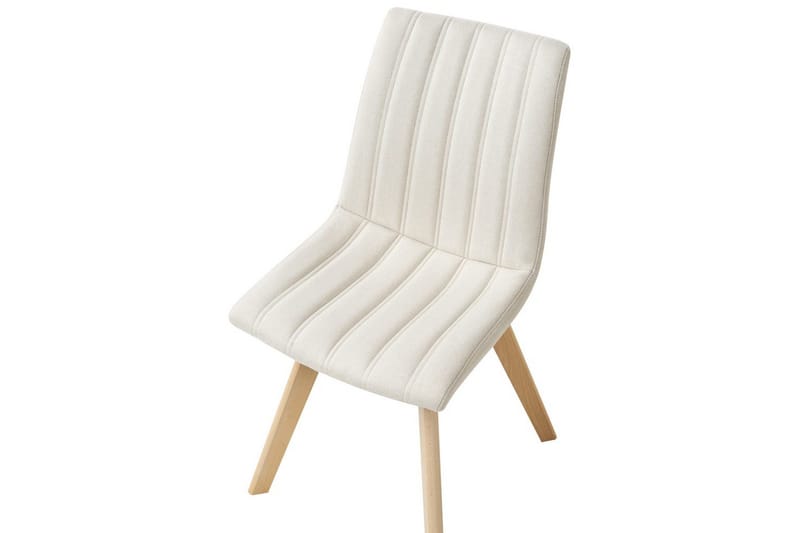 Sett med 2 spisestuestoler Calgary - Hvit, lyst tre - Møbler - Stoler & lenestoler - Spisestuestoler & kjøkkenstoler
