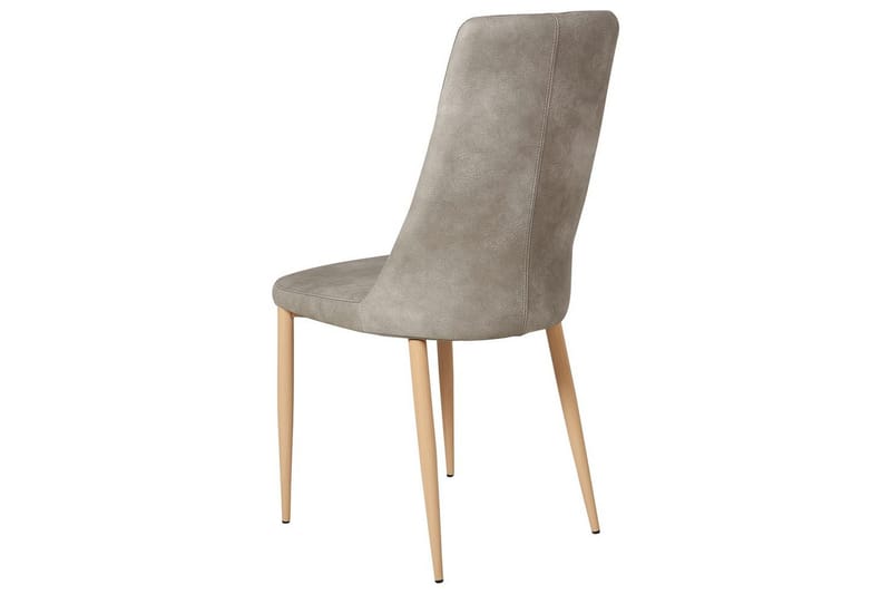 Sett med 2 spisestuestoler Clayton - Grå, lyst tre - Møbler - Stoler & lenestoler - Spisestuestoler & kjøkkenstoler