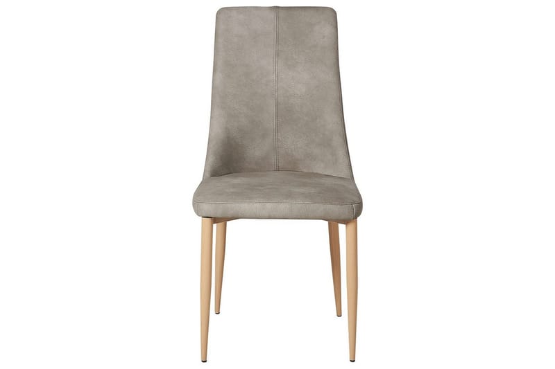 Sett med 2 spisestuestoler Clayton - Grå, lyst tre - Møbler - Stoler & lenestoler - Spisestuestoler & kjøkkenstoler