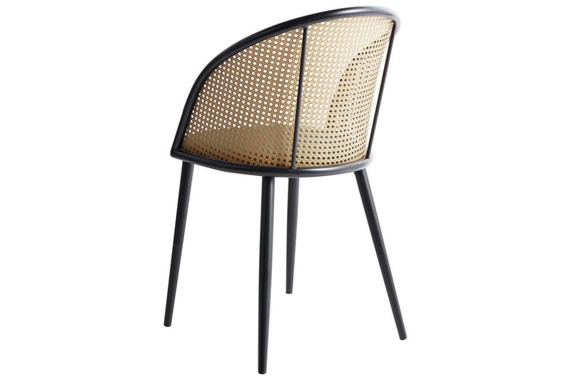 Sett med 2 spisestuestoler Cornell - Grønn, svart, lyst tre - Møbler - Stoler & lenestoler - Spisestuestoler & kjøkkenstoler