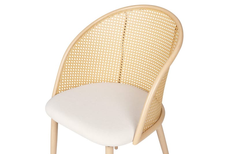 Sett med 2 spisestuestoler Cornell - Lyst tre, beige - Møbler - Stoler & lenestoler - Spisestuestoler & kjøkkenstoler