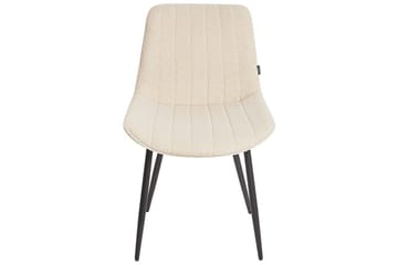 Sett med 2 spisestuestoler Dubrovnik - Beige, svart/Bouclé - Møbler - Stoler & lenestoler - Spisestuestoler & kjøkkenstoler