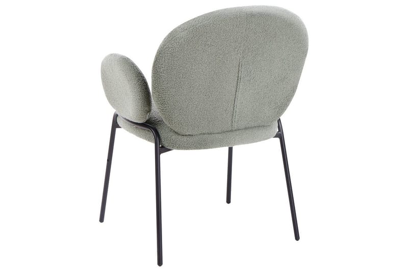 Sett med 2 spisestuestoler Ely - Grønn, svart - Møbler - Stoler & lenestoler - Spisestuestoler & kjøkkenstoler