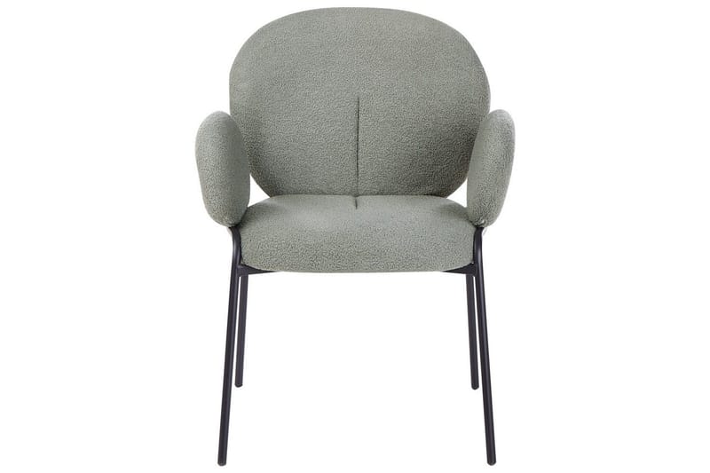 Sett med 2 spisestuestoler Ely - Grønn, svart - Møbler - Stoler & lenestoler - Spisestuestoler & kjøkkenstoler