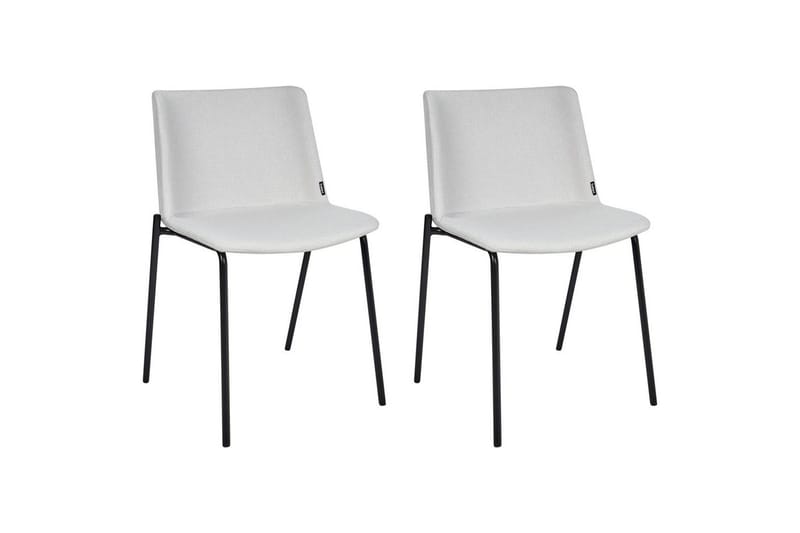 Sett med 2 spisestuestoler Esbon, Grå, svart