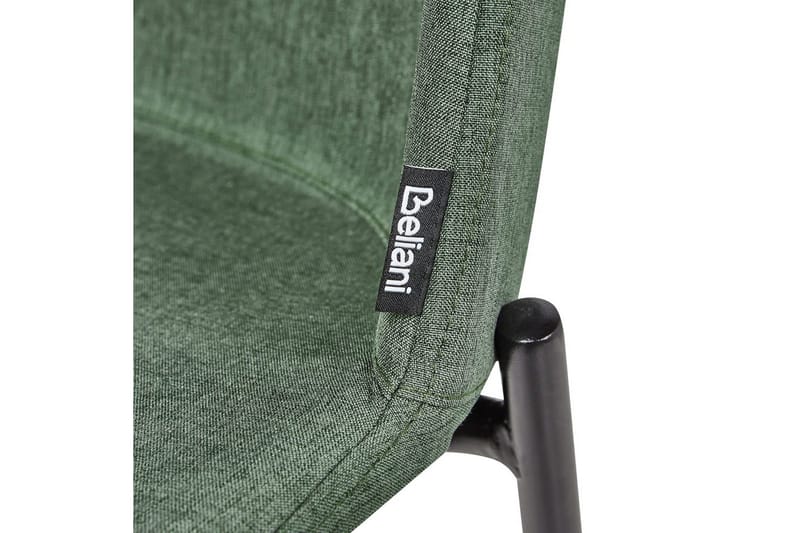 Sett med 2 spisestuestoler Esbon - Grønn, svart - Møbler - Stoler & lenestoler - Spisestuestoler & kjøkkenstoler