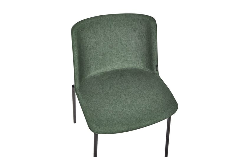 Sett med 2 spisestuestoler Esbon - Grønn, svart - Møbler - Stoler & lenestoler - Spisestuestoler & kjøkkenstoler