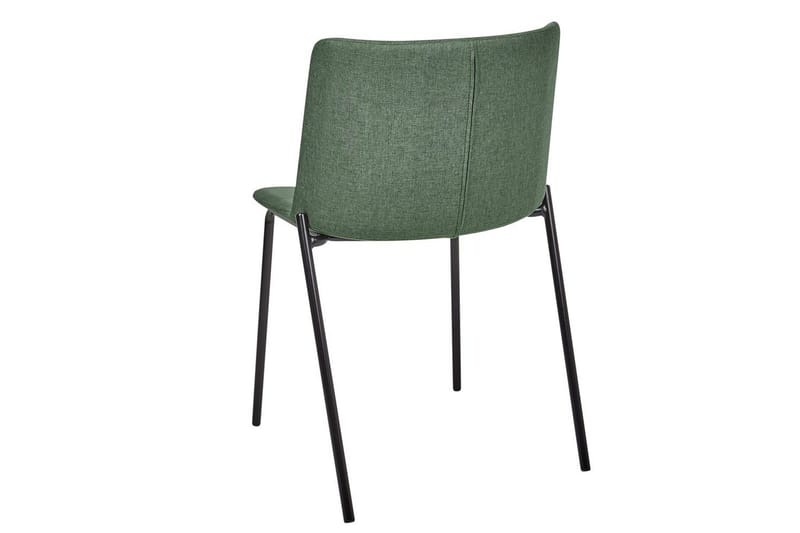 Sett med 2 spisestuestoler Esbon - Grønn, svart - Møbler - Stoler & lenestoler - Spisestuestoler & kjøkkenstoler