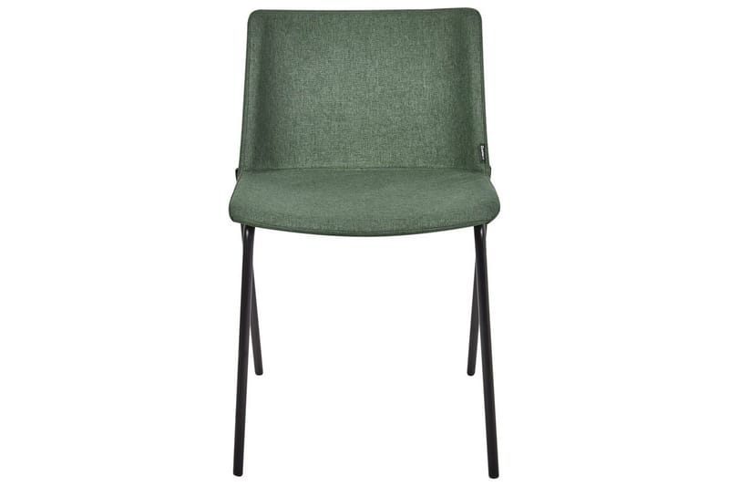 Sett med 2 spisestuestoler Esbon - Grønn, svart - Møbler - Stoler & lenestoler - Spisestuestoler & kjøkkenstoler
