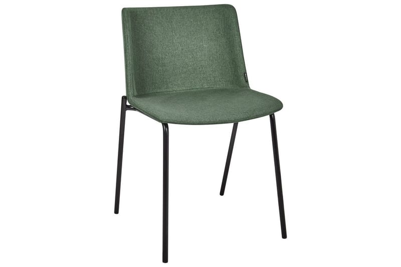 Sett med 2 spisestuestoler Esbon - Grønn, svart - Møbler - Stoler & lenestoler - Spisestuestoler & kjøkkenstoler