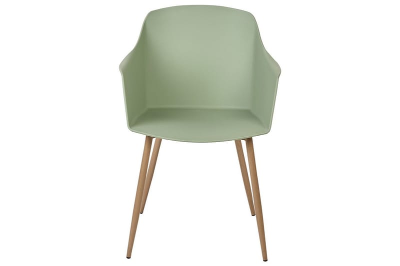 Sett med 2 spisestuestoler Fonda ll - Grønt, lyst tre - Møbler - Stoler & lenestoler - Spisestuestoler & kjøkkenstoler
