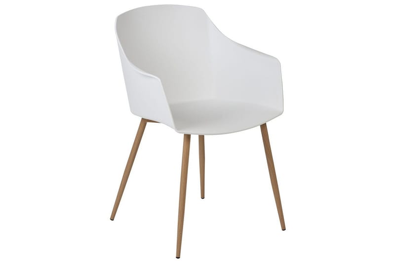 Sett med 2 spisestuestoler Fonda ll - Hvit, lyst tre - Møbler - Stoler & lenestoler - Spisestuestoler & kjøkkenstoler