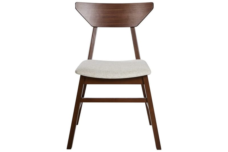Sett med 2 spisestuestoler Hopkins - Brun, Beige - Møbler - Stoler & lenestoler - Spisestuestoler & kjøkkenstoler