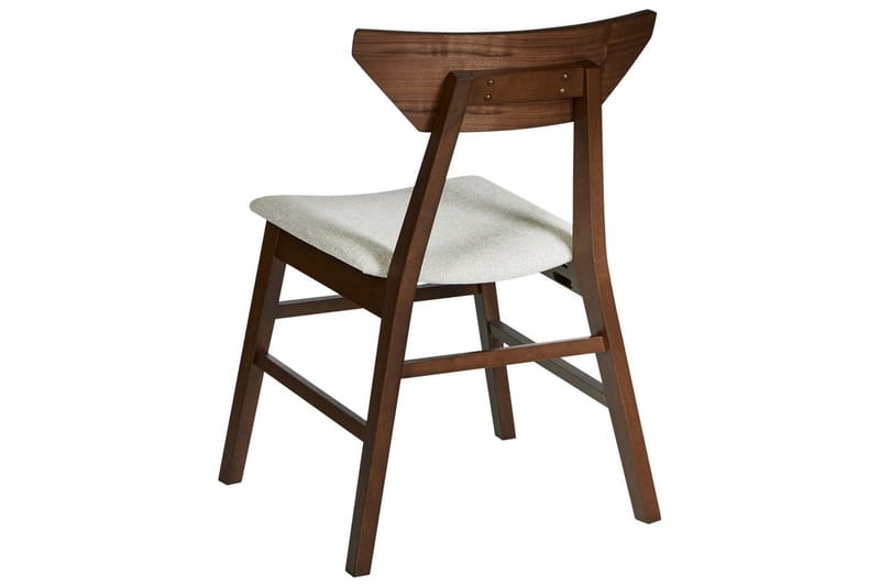 Sett med 2 spisestuestoler Hopkins - Brun, Beige - Møbler - Stoler & lenestoler - Spisestuestoler & kjøkkenstoler