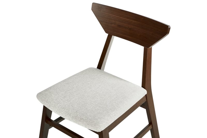 Sett med 2 spisestuestoler Hopkins - Brun, Beige - Møbler - Stoler & lenestoler - Spisestuestoler & kjøkkenstoler