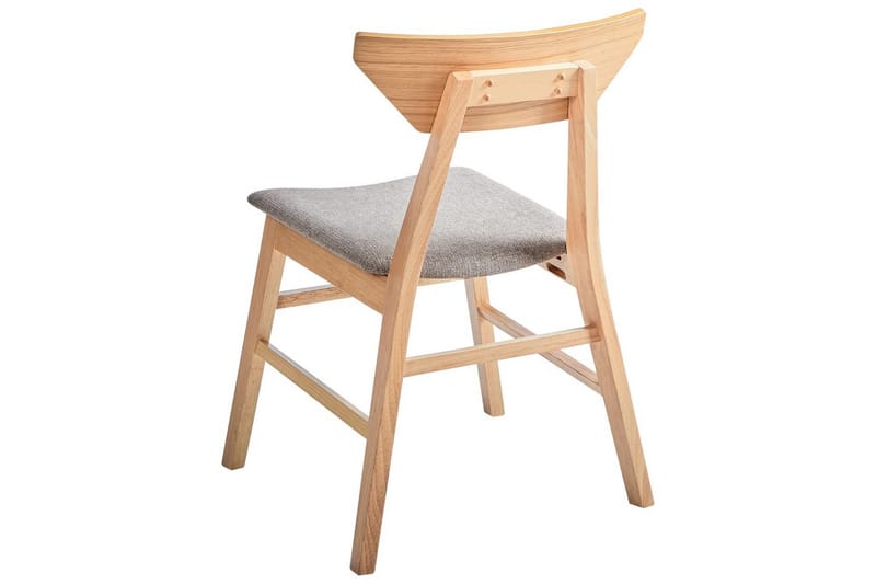 Sett med 2 spisestuestoler Hopkins - Brun, Taupe - Møbler - Stoler & lenestoler - Spisestuestoler & kjøkkenstoler