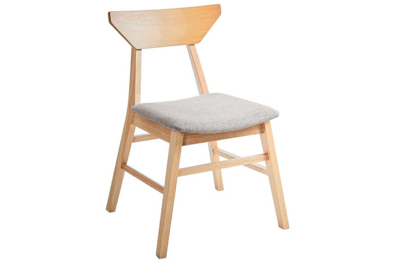 Sett med 2 spisestuestoler Hopkins - Brun, Taupe - Møbler - Stoler & lenestoler - Spisestuestoler & kjøkkenstoler