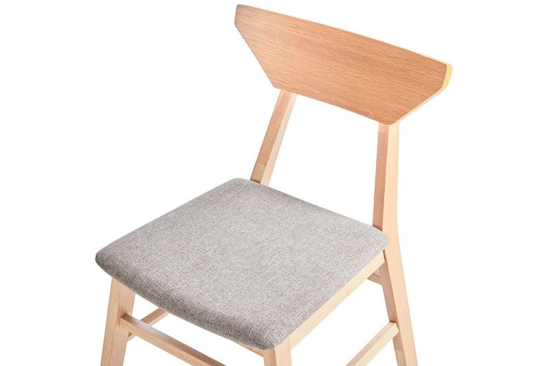 Sett med 2 spisestuestoler Hopkins - Brun, Taupe - Møbler - Stoler & lenestoler - Spisestuestoler & kjøkkenstoler